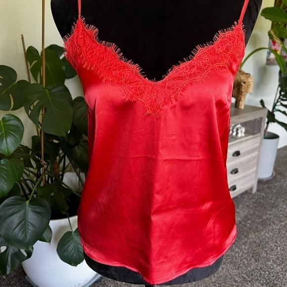 Forever 21 Tops - Forever 21 Orange Embellished Camisole